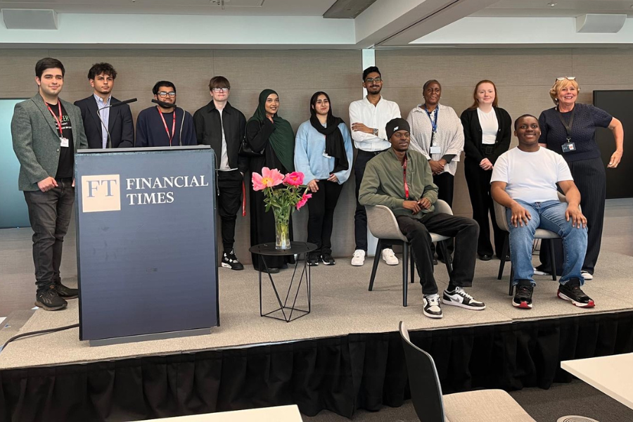 CCC students at the Financial Times