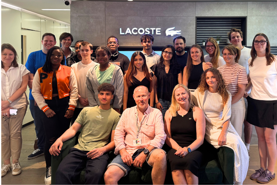 Students visiting Lacoste