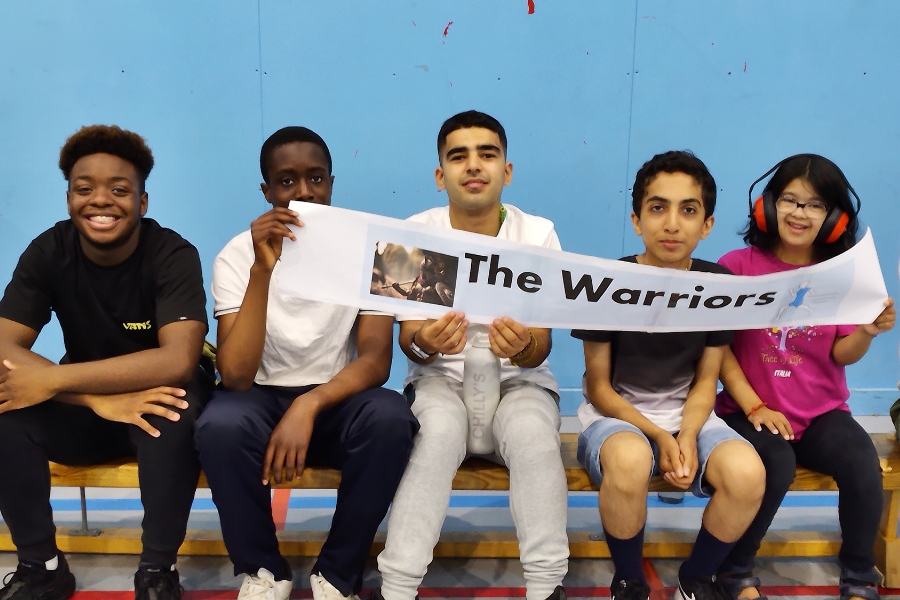 The Warriors at the SEND sports day
