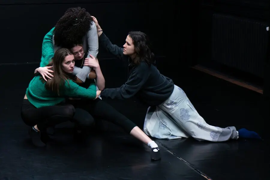 CCC performing arts students on stage in Budapest