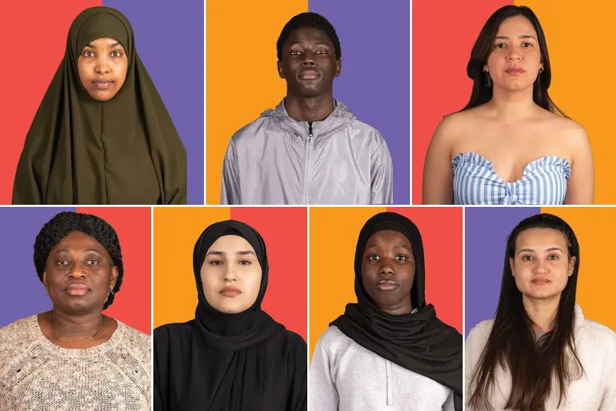 CCC students taking part in the Face of ESOL campaign